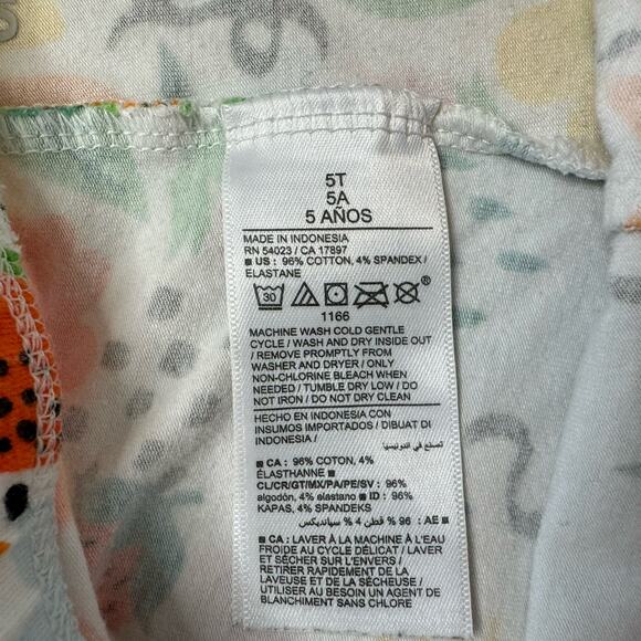 OLD NAVY Jersey-Knit Biker Shorts in Garden Fruit Basket Size 5T Toddler Girls - Picture 4 of 4